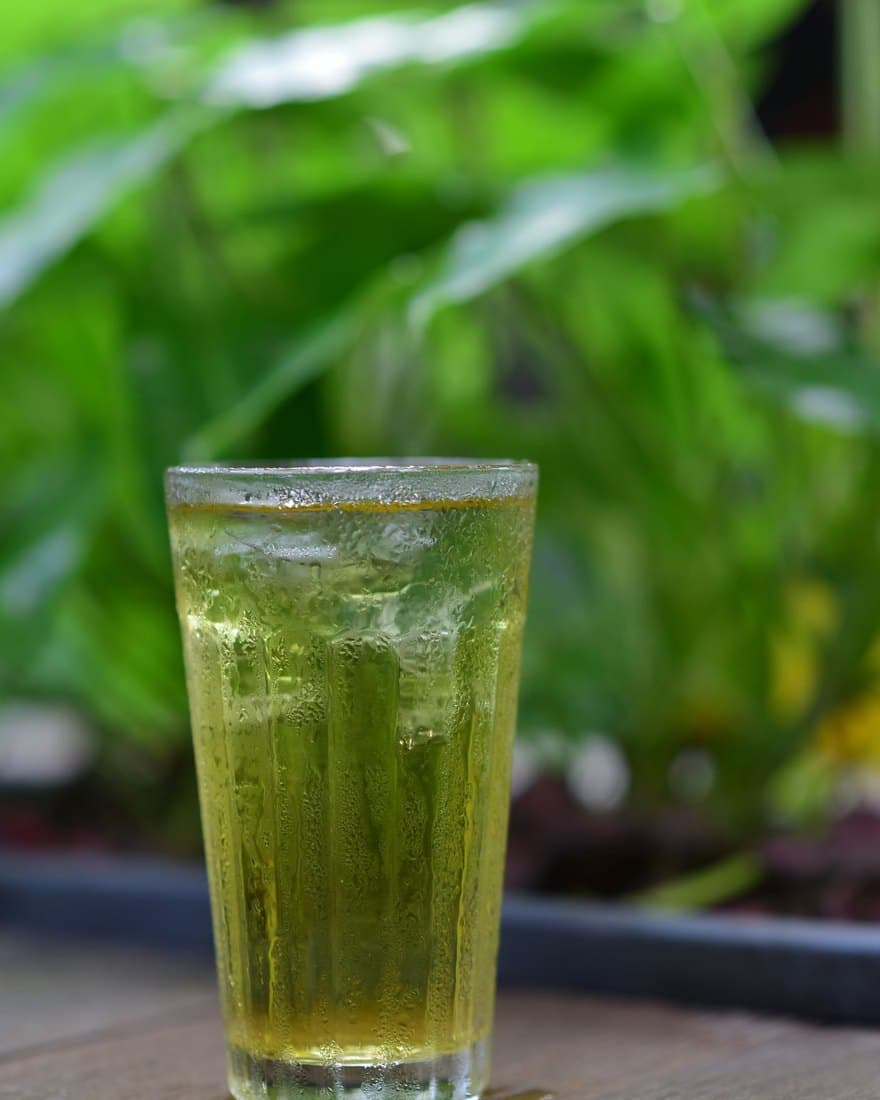 A calm cup of freshly brewed tea