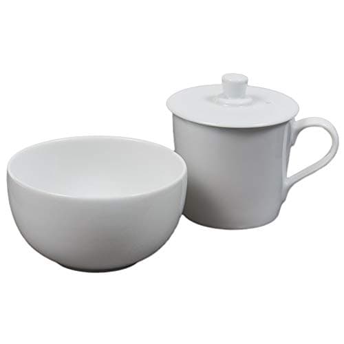 Two Leaves and a Bud Porcelain Tea Cupping Set
