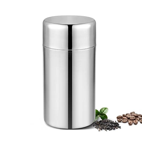 OLULU 19oz Tea Canister Double Seal Stainless Steel Airtight Tea Tin