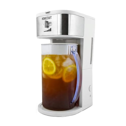 HomeCraft 3-Quart White Stainless Steel Café' Iced Tea And Iced