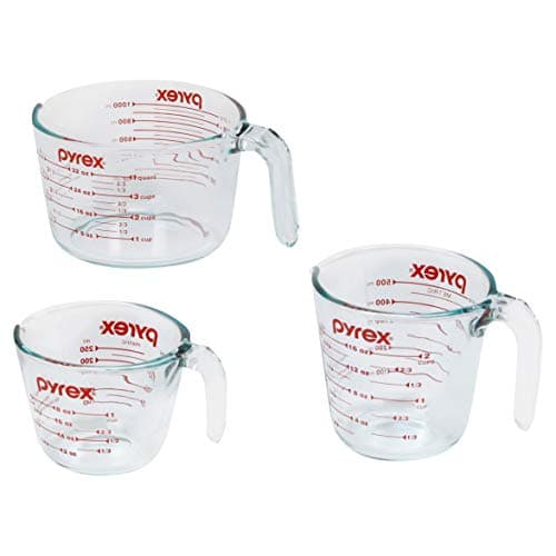 Pyrex Essentials (3-Pack) Glass Measuring Cups Set