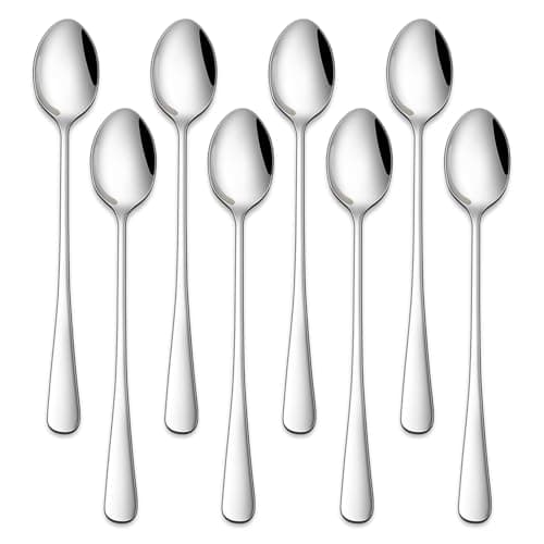 DEHOV 7.5 Inches Stainless Steel Iced Tea Spoons