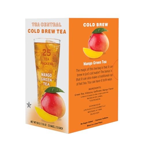 Life Plus Style Gourmet TEA CENTRAL Mango Green Tea Naturally