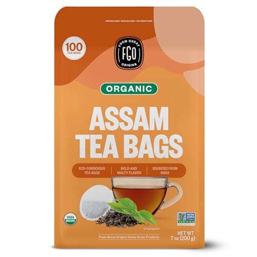 FGO Organic Assam Tea, 100 Count