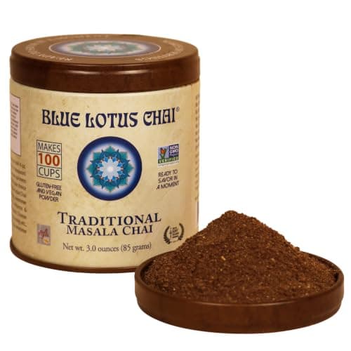 Blue Lotus Chai - Traditional Masala Chai - Makes 100 Cups - 3 Ounce