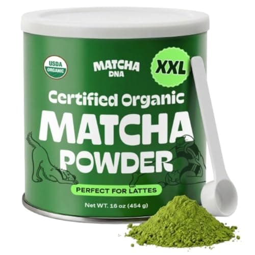 Matcha DNA Organic Matcha Powder - XXL 16oz TIN – Matcha Green Tea - USDA