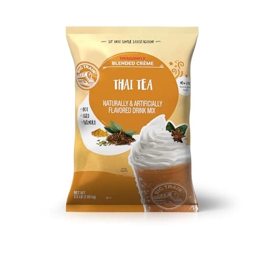 Big Train Dragonfly Thai Tea Blended Crème Beverage Mix, 3.5 Pound (Pack
