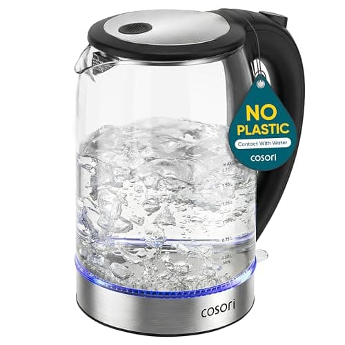 Cosori Electric Kettle, No Plastic Contact With Water, Wide