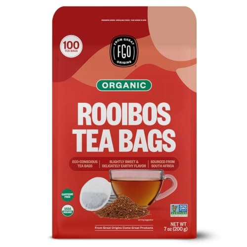 FGO Organic Rooibos Tea, 100 Count