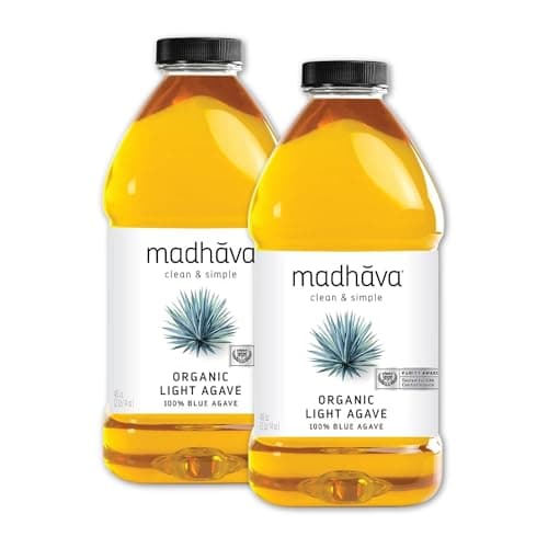 MADHAVA Organic Light Agave, 100% Pure Blue Nectar