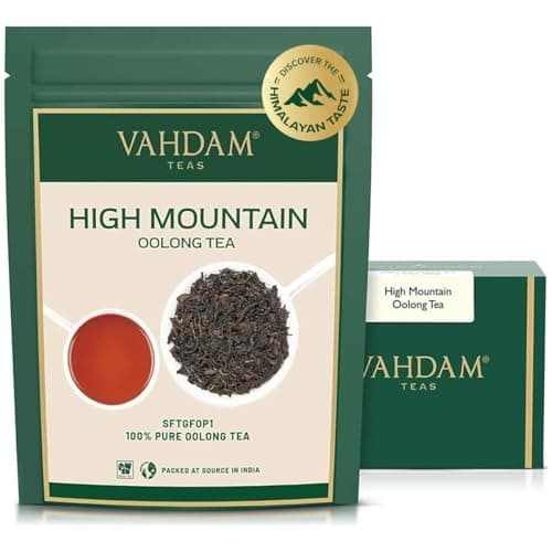 VAHDAM, High Mountain Oolong Tea Leaves From Himalayas (50+ Cups, 3.53oz)