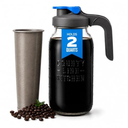 County Line Kitchen 64 oz Glass Cold Brew Maker