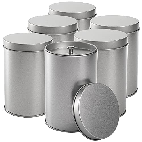Yesland 6 Pack Tea Tin Canister with Airtight Double Lids