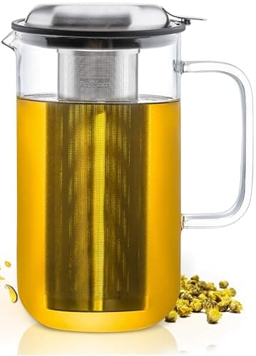 Aquach 51oz Glass Teapot with Infuser