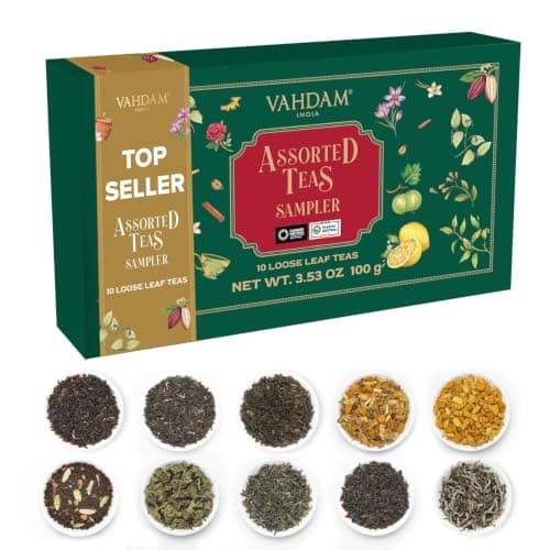 VAHDAM Top 10 Favourites Tea Sampler Set