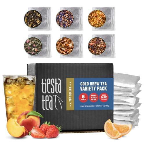 Tiesta Tea - 6-Pack Cold Brew Variety, Loose Leaf, Medium to Non