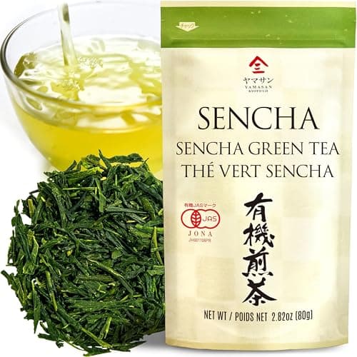YAMASAN KYOTO UJI Japanese Organic Sencha Green Tea Loose Leaf 2.82oz