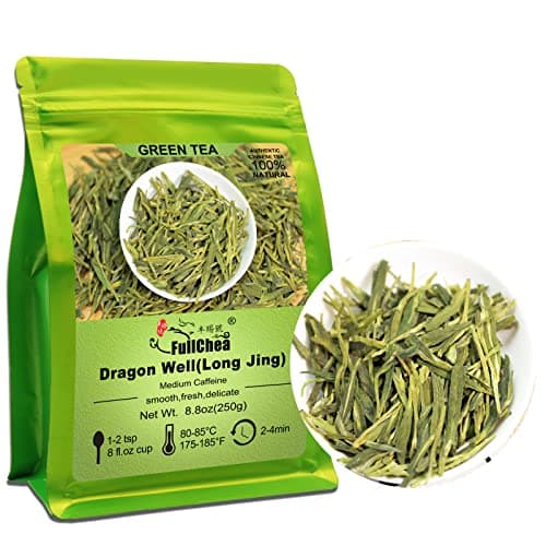FullChea - Longjing Tea - Dragonwell Tea - Chinese Green Tea Loose Leaf