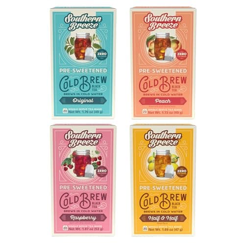 Southern Breeze Cold Brew Sweet Tea Variety Pack Iced Tea with Black