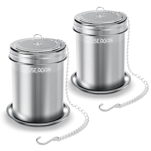 HOUSE AGAIN Tea Infuser, Extra Fine Mesh Tea Infusers for Loose Tea, 18/8
