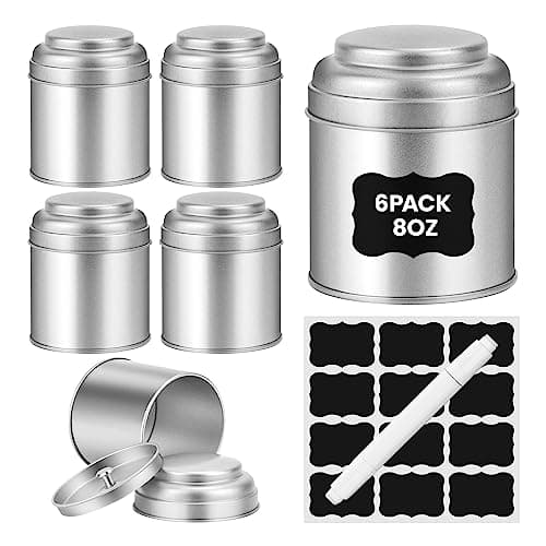 Tea Tin with Airtight Double Lids for Loose Leaf Tea Storage