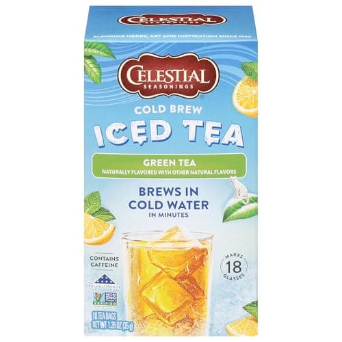 Celestial Seasonings Cold Brew Green Iced Tea 18 Count