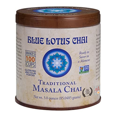Blue Lotus Chai - Traditional Masala Chai - Makes 100 Cups - 3 Ounce